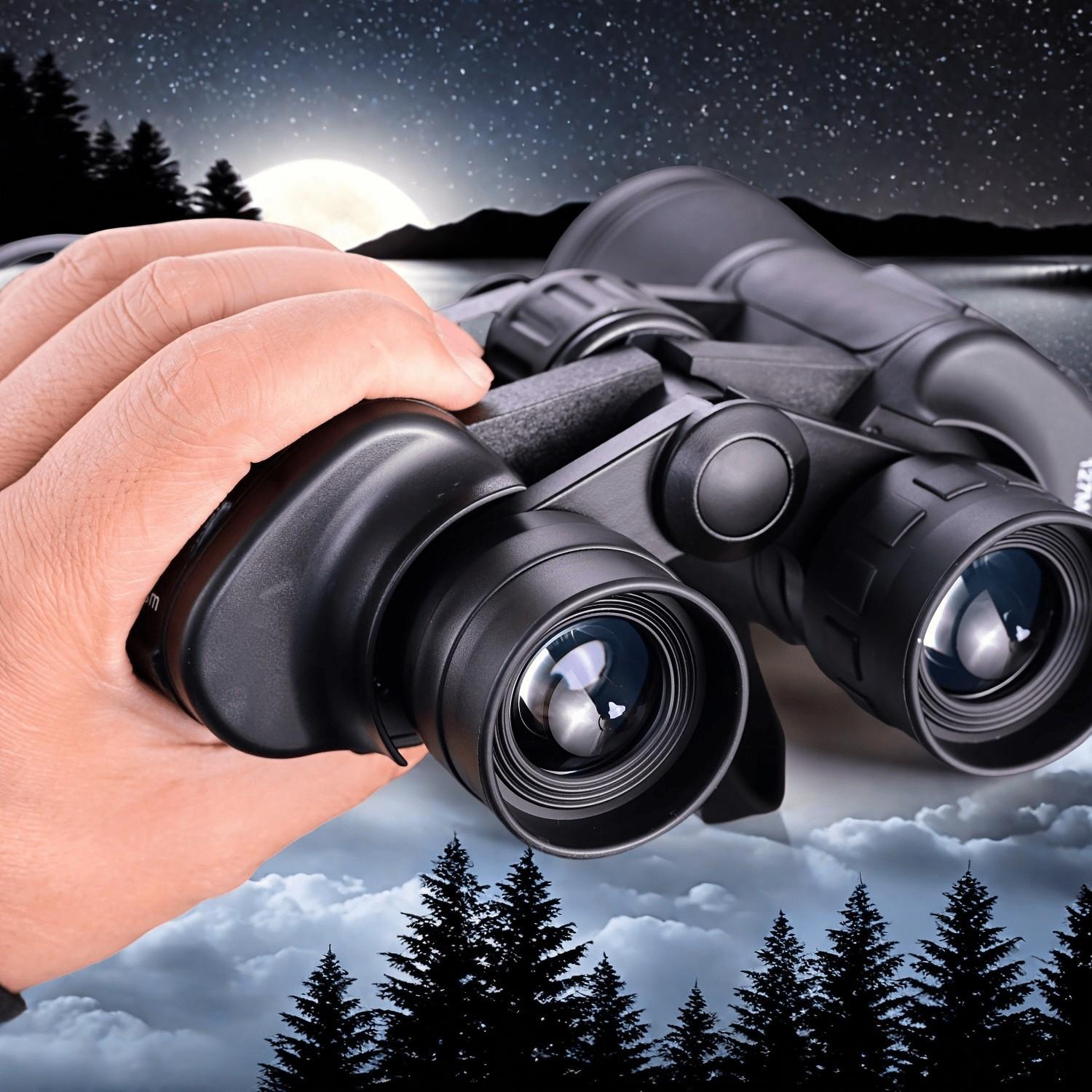 10x50 Adult High-Power Telescope, Waterproof Compact Low-Light High Powered Outdoor Binoculars, Ideal for Birdwatching, Hunting, Camping, Hiking, Travel, Stargazing, Gift