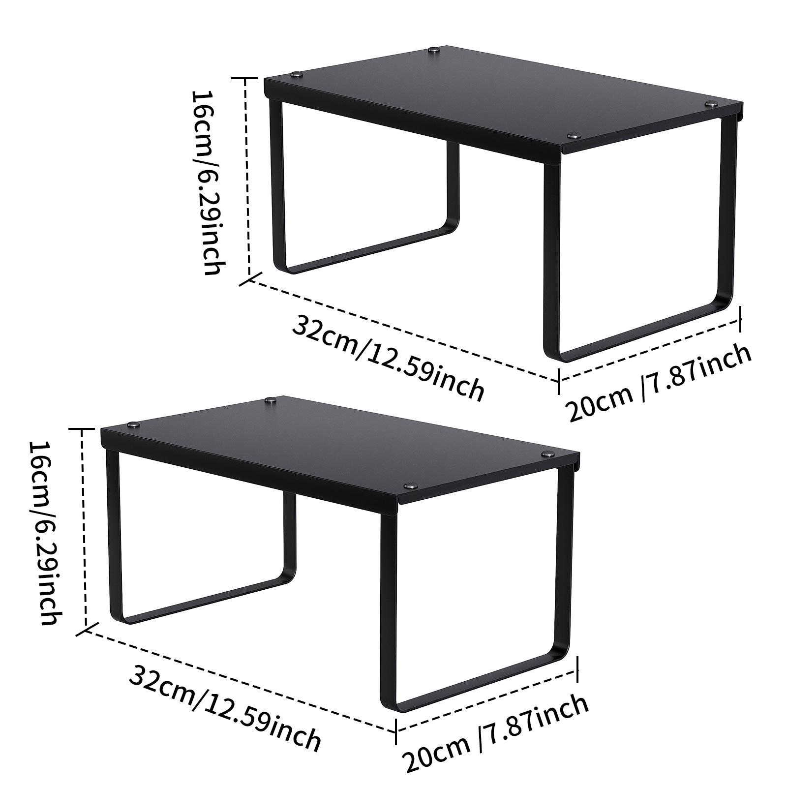 Kitchen Cabinet Organizer Set, Multi-Layer Storage Rack Easy Assembly for Pots, Bowls, Dishes, Spices, Countertop Shelf, Cupboard Dividers, Kitchen Organizers