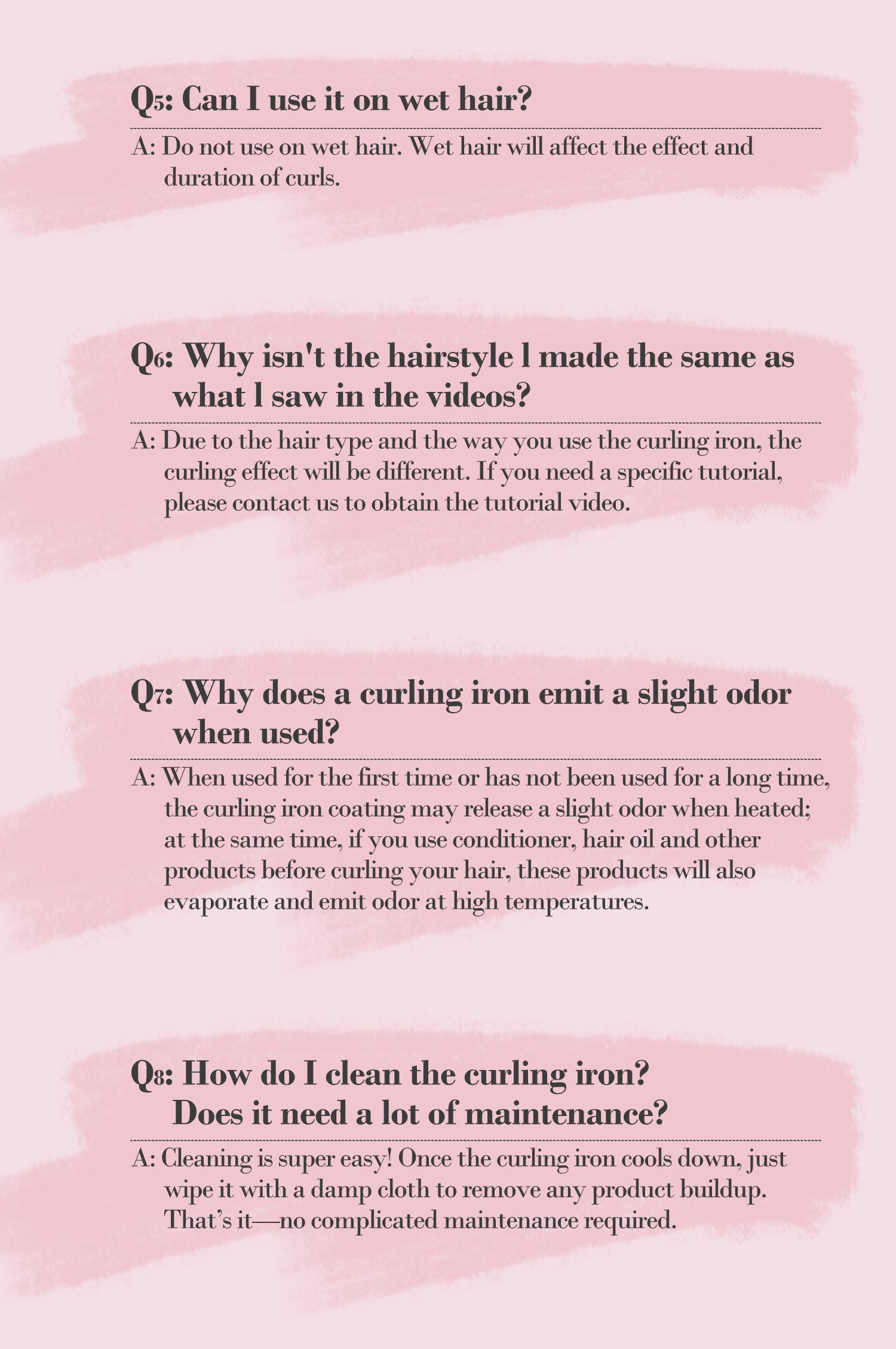 Farery Long Barrel Curling Iron 1.25 inch, 11 Adjustable Temp, Include Clips & Silicone Pad, Comfort