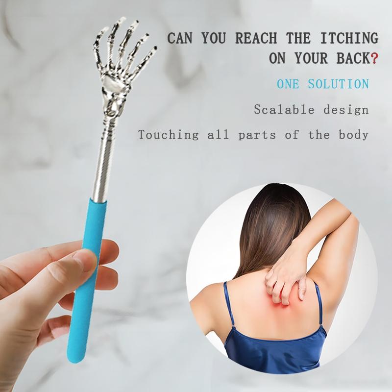 Retractable Back Scratcher, 1 Count Stainless Steel Claw Back Massage Tool with Non-slip Grip, Back Relief Tool for Elderly, Travelers & Office Workers, Body Care