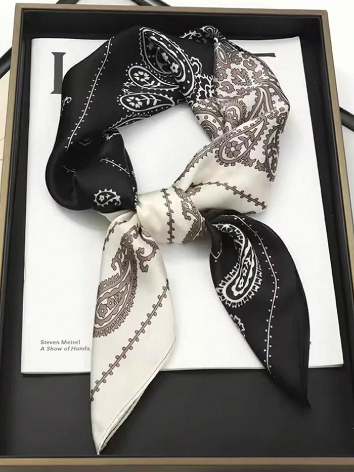 Boho Style Paisley Print Women's Headscarf Scarf, Sun Protection Windproof, Casual & Formal Occasions