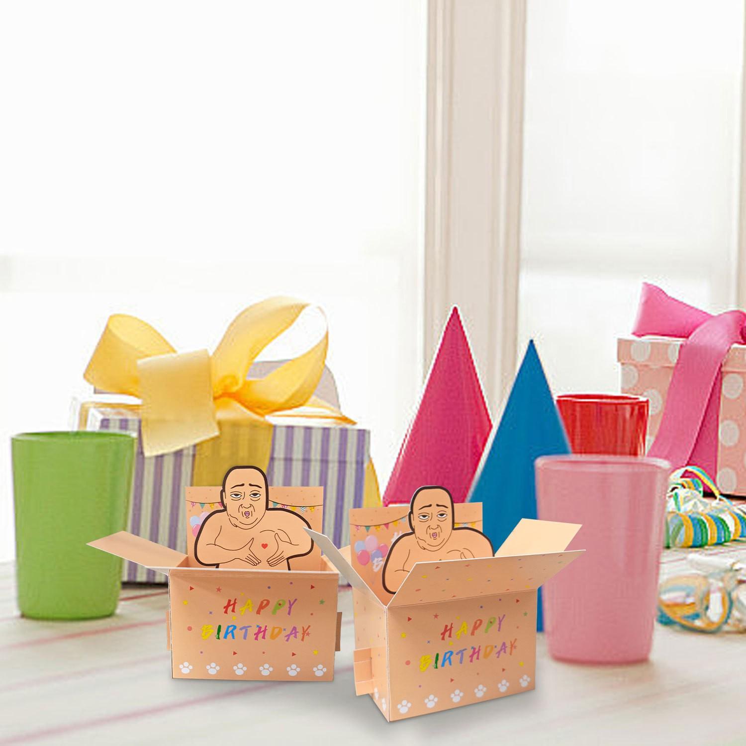 3D Pop-Up Funny Birthday Card, Humorous Greeting Card with 3D Effect