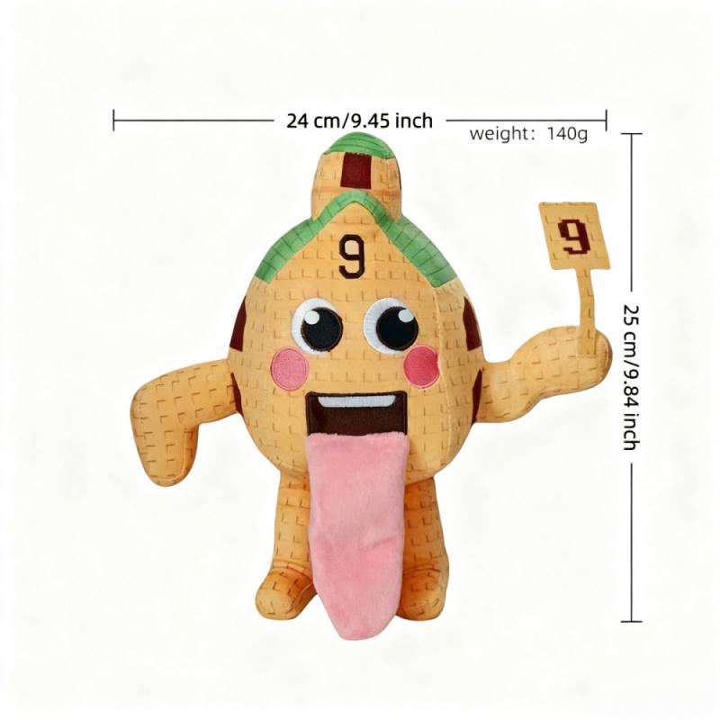Trending Brainrot 67 Plush 9.8inches Six-Seven Meme Character, Soft Pixel Plush for Instagram, TikTok Collectors, Stuffed Animal