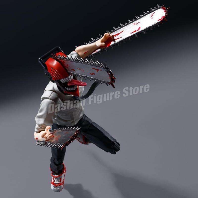 Shf Chainsaw Man Action Figure Denji Figurine PVC Movable Ko Collection Doll Anime 15cm Chainsaw Demon Figures Model Toys Gifts