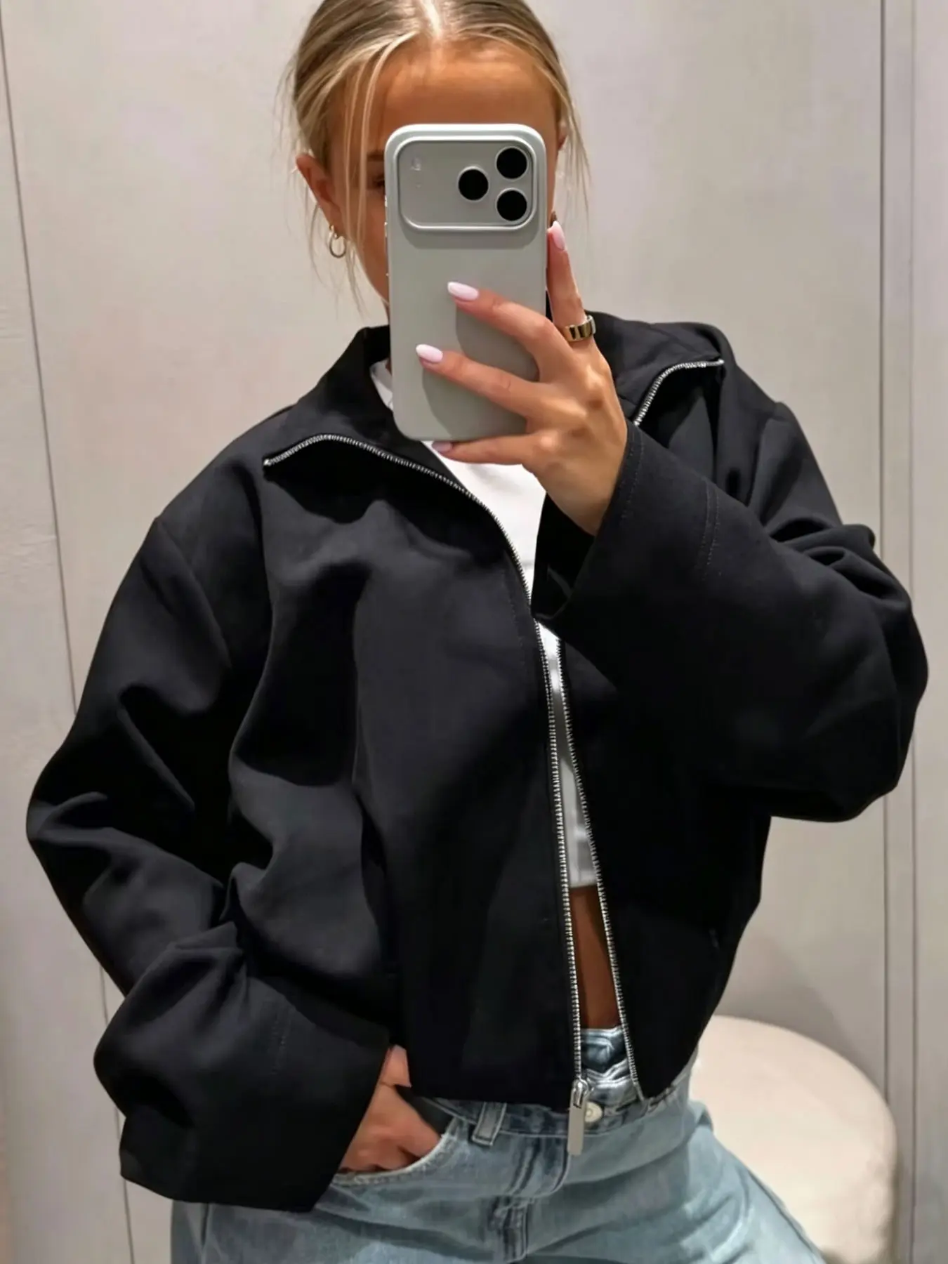 Women's Bomber Jacket Autumn Winter Jacket Elegant Women's Clothing Long Sleeve Top Demi-Season Jacket For Women Streetwear Black Red Jacket Casual Bomber Jackets