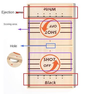 Wooden Tabletop Hockey Game Set, Fast-Paced Indoor Outdoor Ice Hockey Board Game, Family Fun Game, Ideal Gift for Christmas Halloween Birthdays, Strategy Board Games, Board Games Night, Board Game Prop