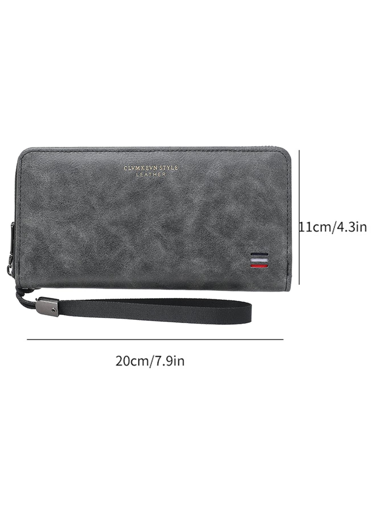 Men's Business Solid Color Long Wallet, Fashionable Zipper Wallet for Daily Used, Casual Trendy Versatile High-quality Daily Wallet, Business Wallets