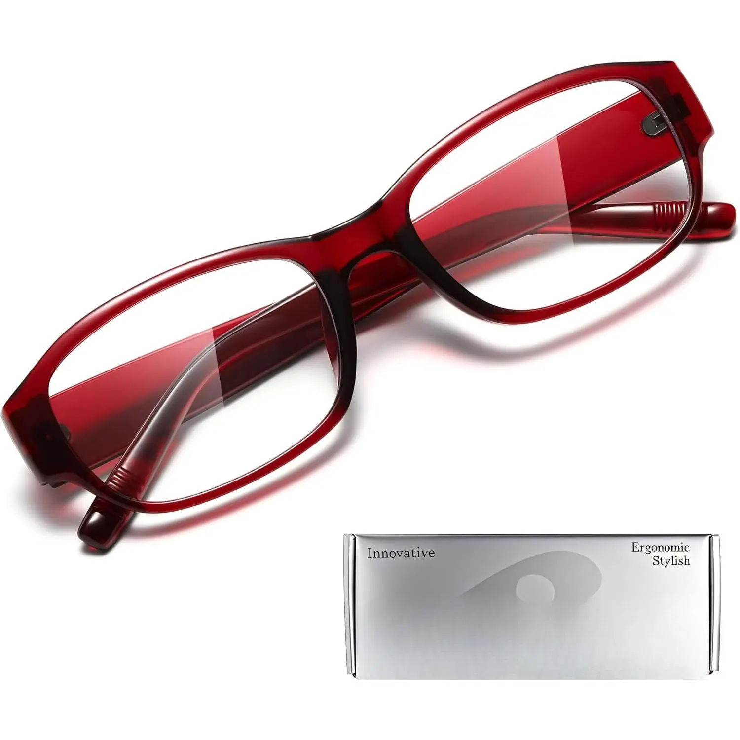 Wide Rectangle Blue Light Glasses for Woman   for Gaming//Screen