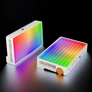 Small LED Camera Light 40W, Full RGB Video Lights with Diffuser, 2500-9000K, CRI 97+, USB-C Fast Charging, Portable Photography Fill Light for Sony Canon Video Recording, Photographic Fill Light