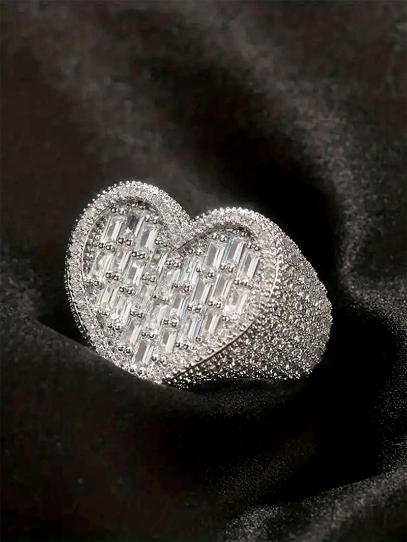 1 PC Luxury Cubic Zirconia Rings For Women For Wedding Engagement Party Jewelry Valentine's Day Gift