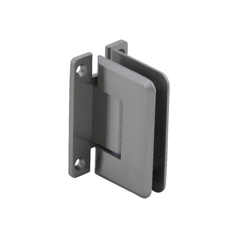 NCYINOX Solid Brass Wall Mount 90 Degree Double Side H Back Plate Standard Hinge Bathroom Glass Clamp