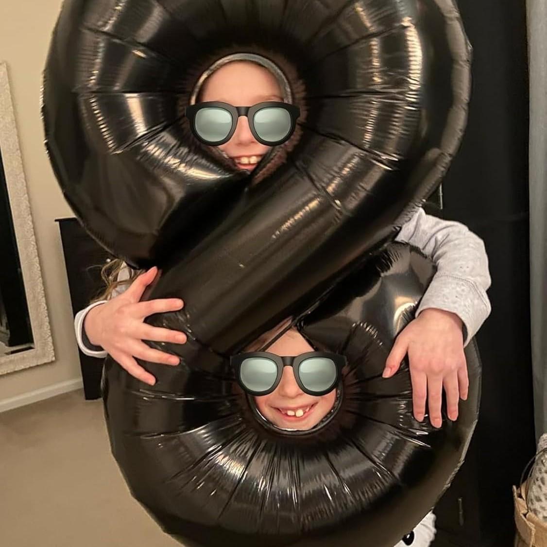 32-Inch Number Aluminum Foil Balloon, Customizable 0-9 Numbers, Perfect for Birthday Parties, Halloween, Christmas, Graduation, Mother's Day, Number Balloons, Party Balloons Decorations