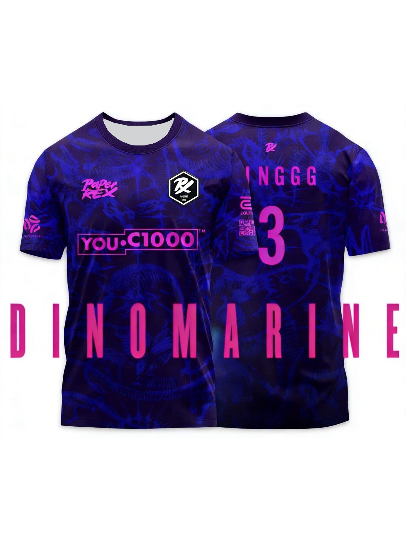 Paper Rex 2026/27 Team Shirt VCT Gaming Esports Club PRX Uniform Men's Fashion 3D Printed Short Sleeve T-shirt