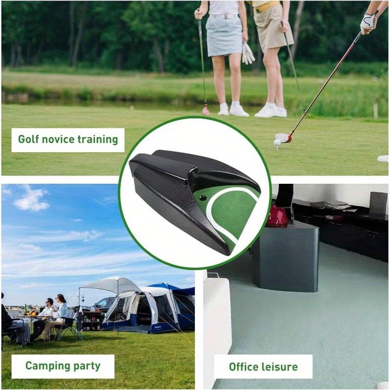 Automatic Golf Ball Return Machine, Battery Powered Portable Putter Trainer, Durable Plastic Material, Non-Slip Base, Indoor Outdoor Use