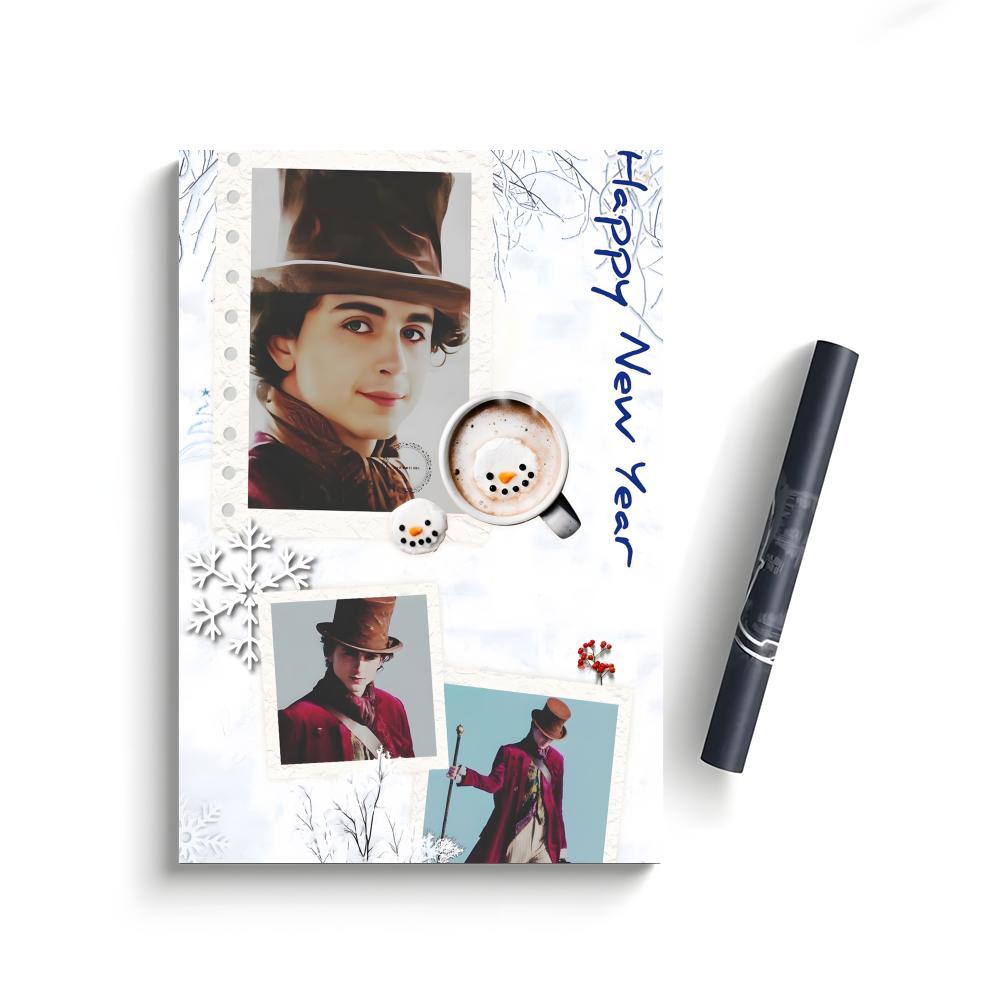 2023 Wonka Movie Poster Self-Adhesive Waterproof Art Sticker, Aesthetic Minimalist Wall Poster for Coffee Shop, Bar & Home Room Decor