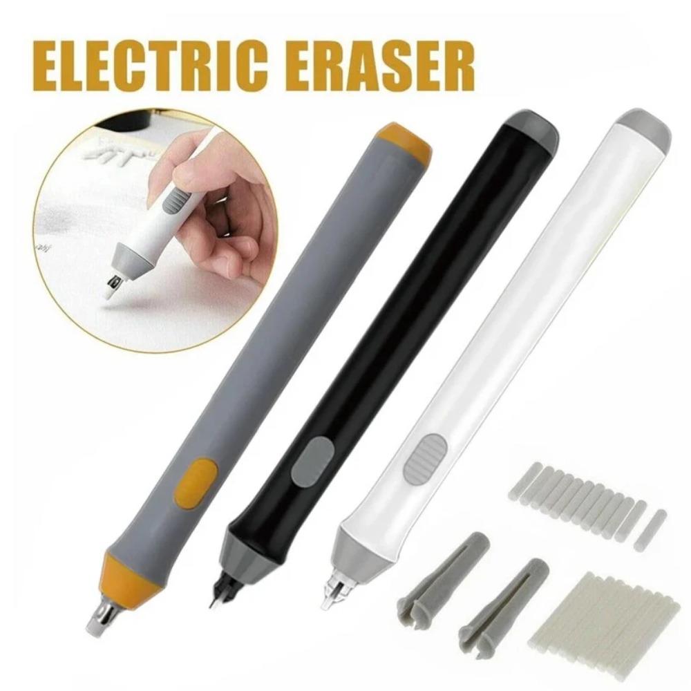 Professional Electric Sketch Eraser Kit: Portable, Replaceable Eraser Tips for Precision Detail Erasing, Highlighting & drawing corrections. essential anti-smudge Tool for Artists & Creators. Perfect for Fine Art, Sketching, and Graphic Design.