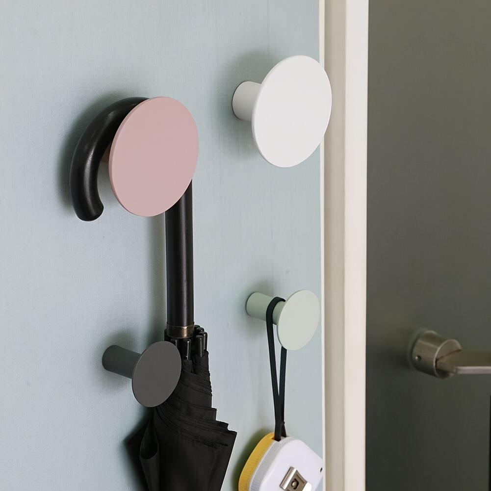 4 Nordic-Style Wall-Mounted Decorative Hooks for Cabinet Doors, Creative Coat Hooks