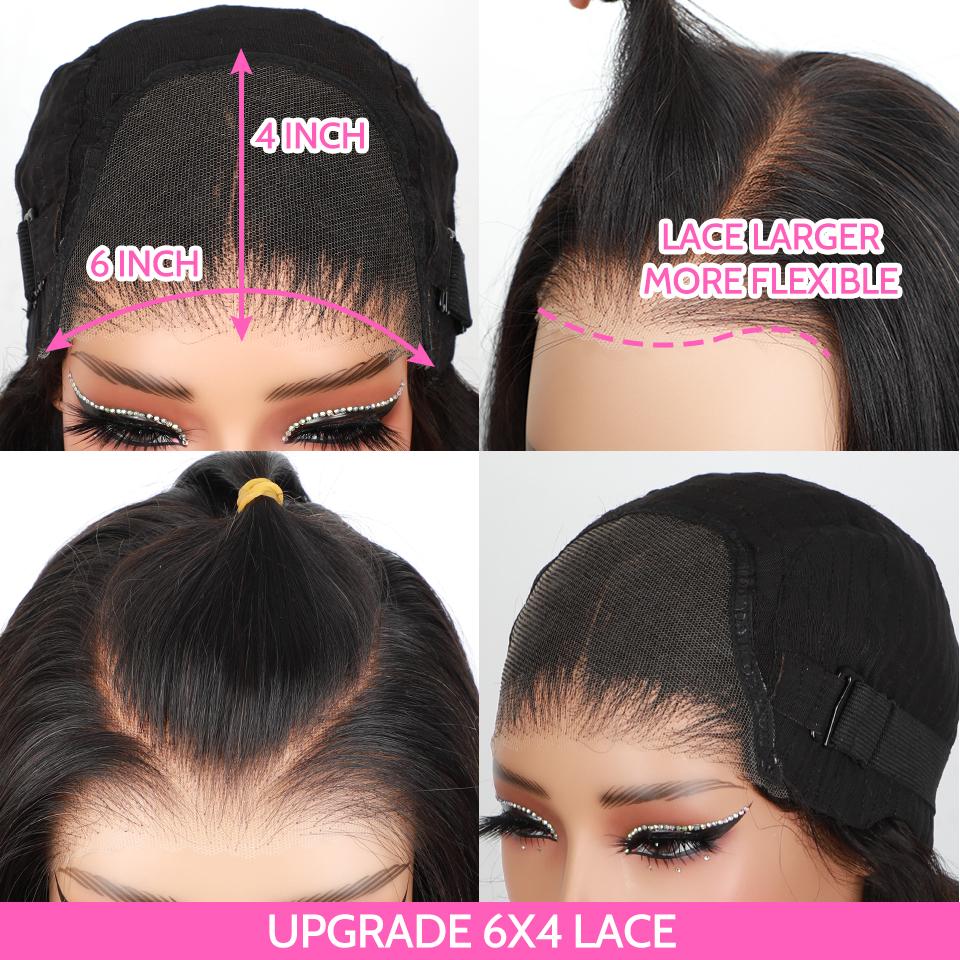 [NEW IN] Yawawe HAIR Wear And Go Glueless Wigs Bleached Tiny Knots Pre Cut transparent Lace Straight Lace Front Human Hair Wigs
