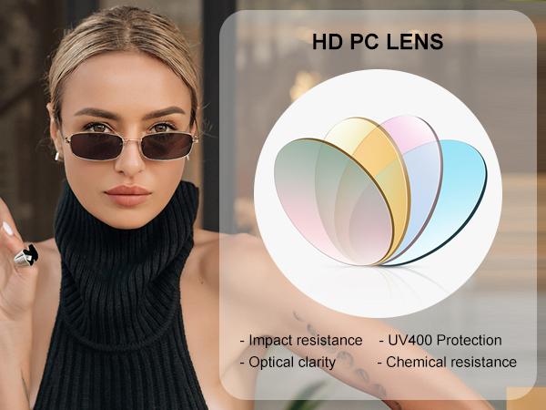 SOJOS Small Y2k Narrow Rectangle Sunglasses Womens Mens Retro 80s 90s UV400 Sunnies