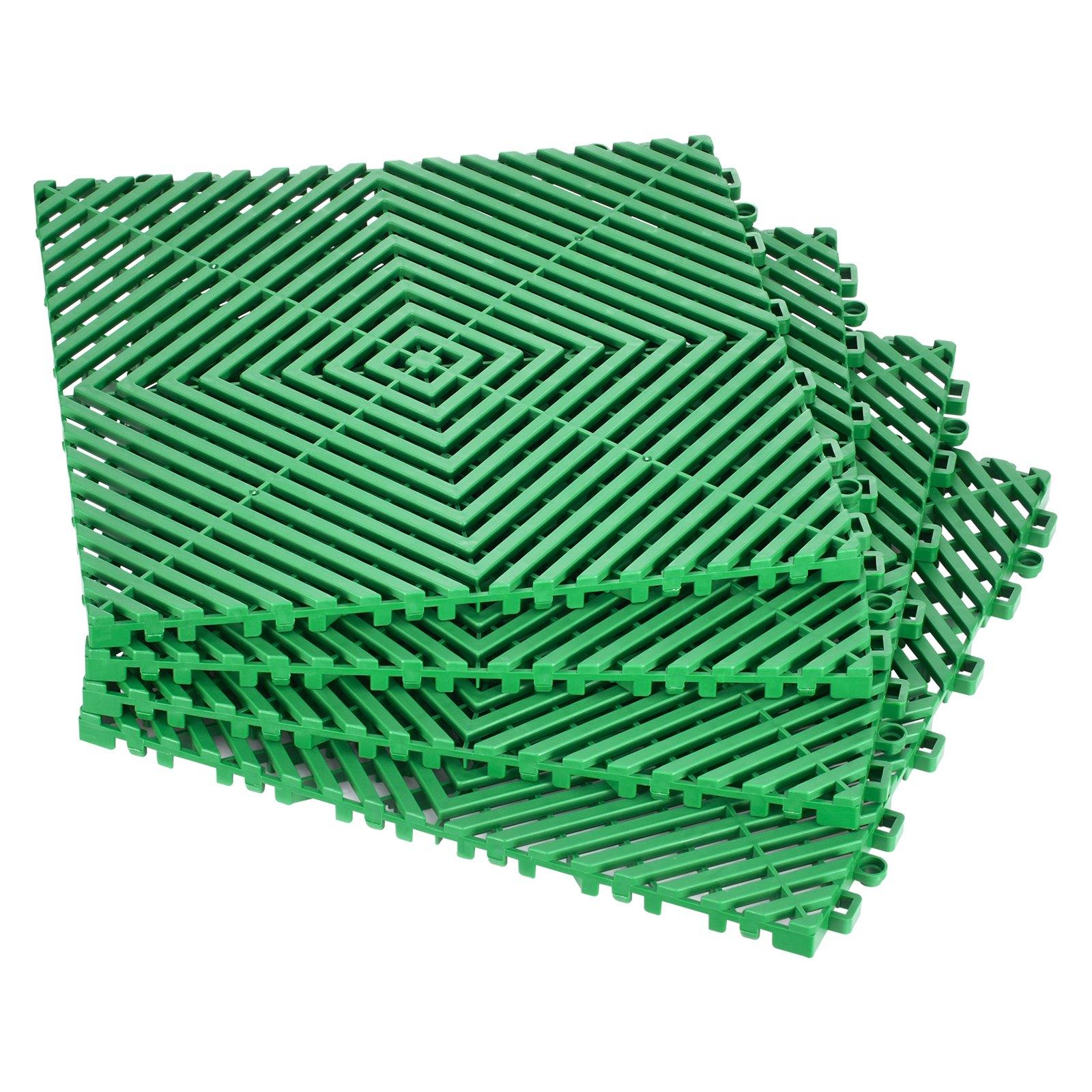VEVOR Interlocking Drainage Mat, 50 Pcs Modular Interlocking Cushion, 12" x 12" Splicing Drainage Mats, Non-Slip Green PP Drainage Floor Tile and Shower Mat, for Garage, Garden, Kitchen & Outdoor VEVOR Interlocking Drainage Mat, 50 Pcs Modular Interlocking Cushion, 12" x 12" Splicing Drainage Mats, Non-Slip Green PP Drainage Floor Tile and Shower Mat, for Garage, Garden, Kitchen & Outdoor