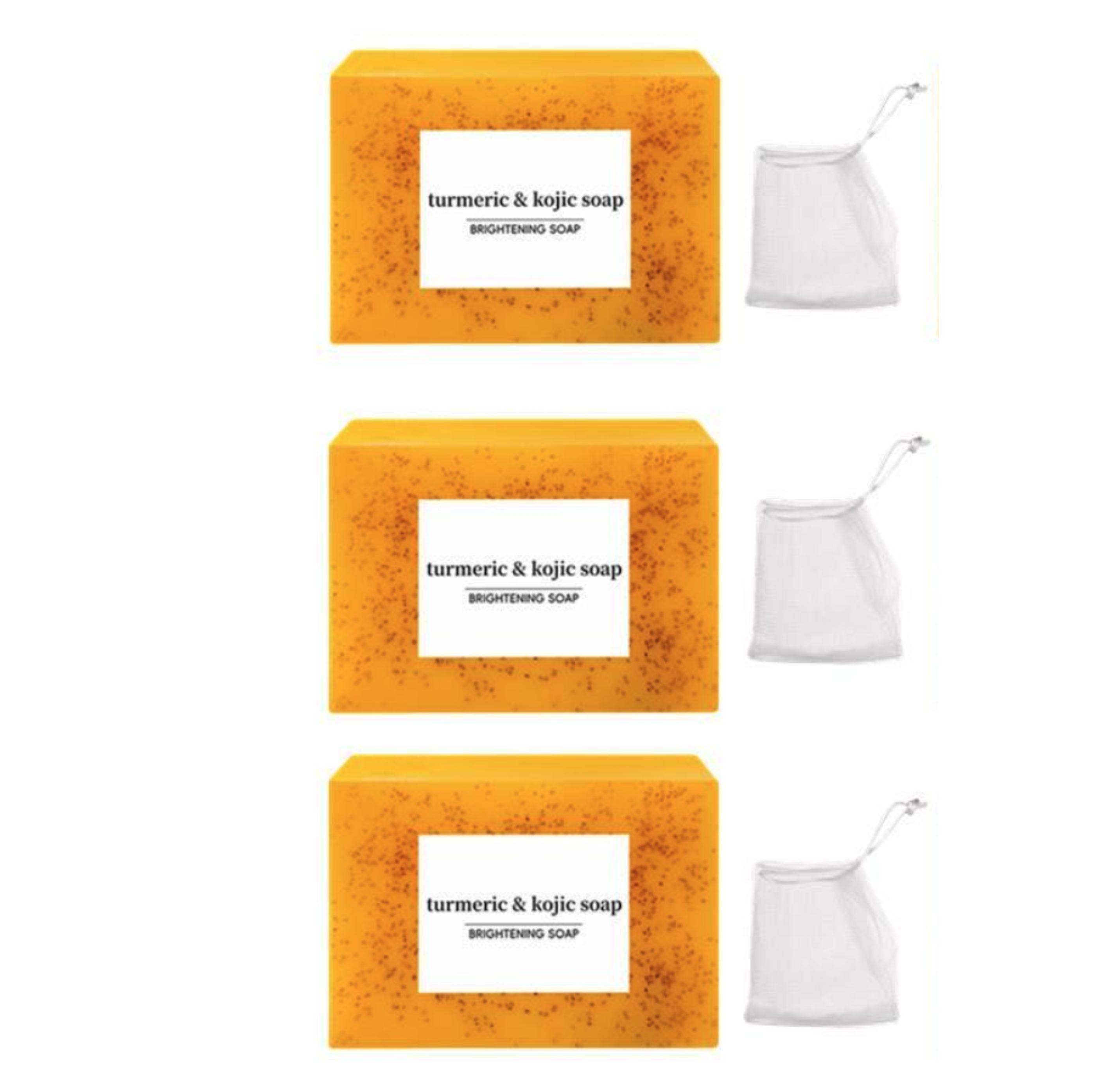 Kojic Turmeric Face Soap, Kojic Soap, Face Cleansing Soap, Turmeric Face and Body Soap, Kojic Face and Body Soap