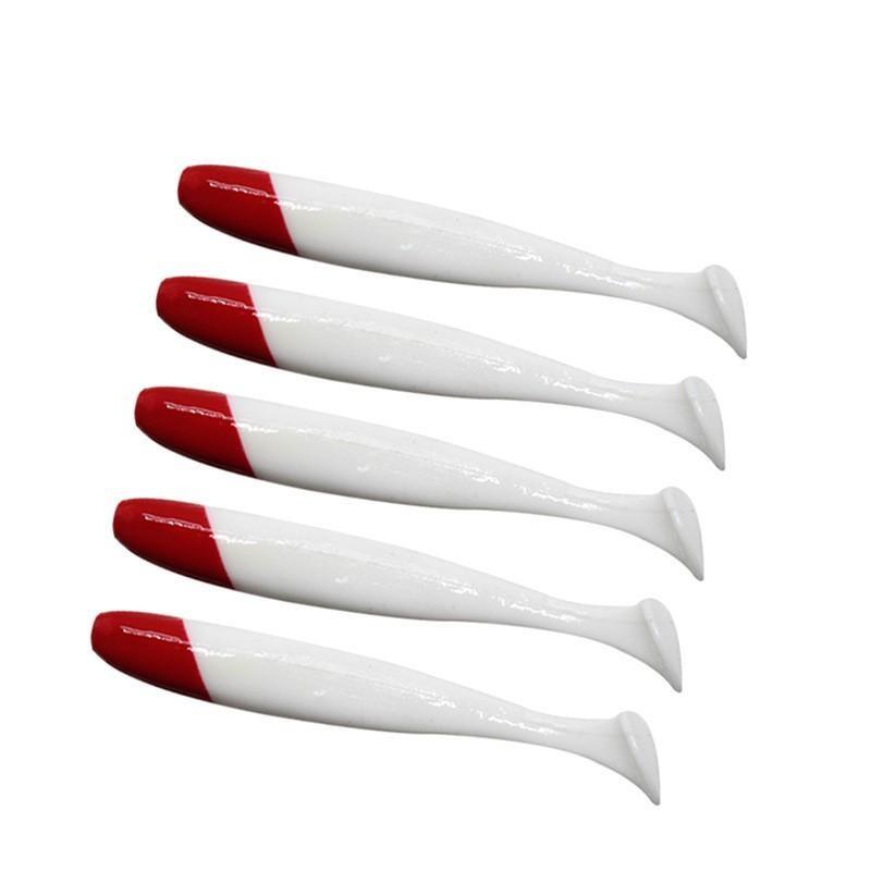 5/10/20pcs 7cm/6.3cm/5.5cm Head Tail Soft Bait, Mini 2g Fish Lure, T-Shaped Worm Shape, High Performance for Bass and Dogfish Fishing