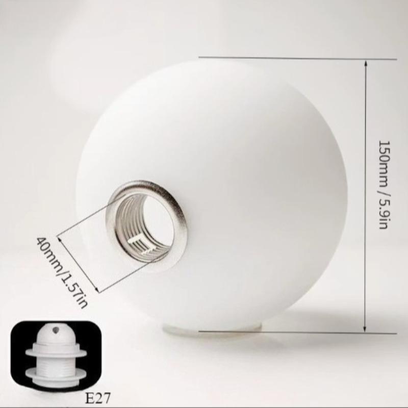 Elegant Glass Globe Light Cover, Diameter 8/15 Cm, DIY Replacement Bulb Not Included, Round Shape, Non-Electric Lighting Fixture