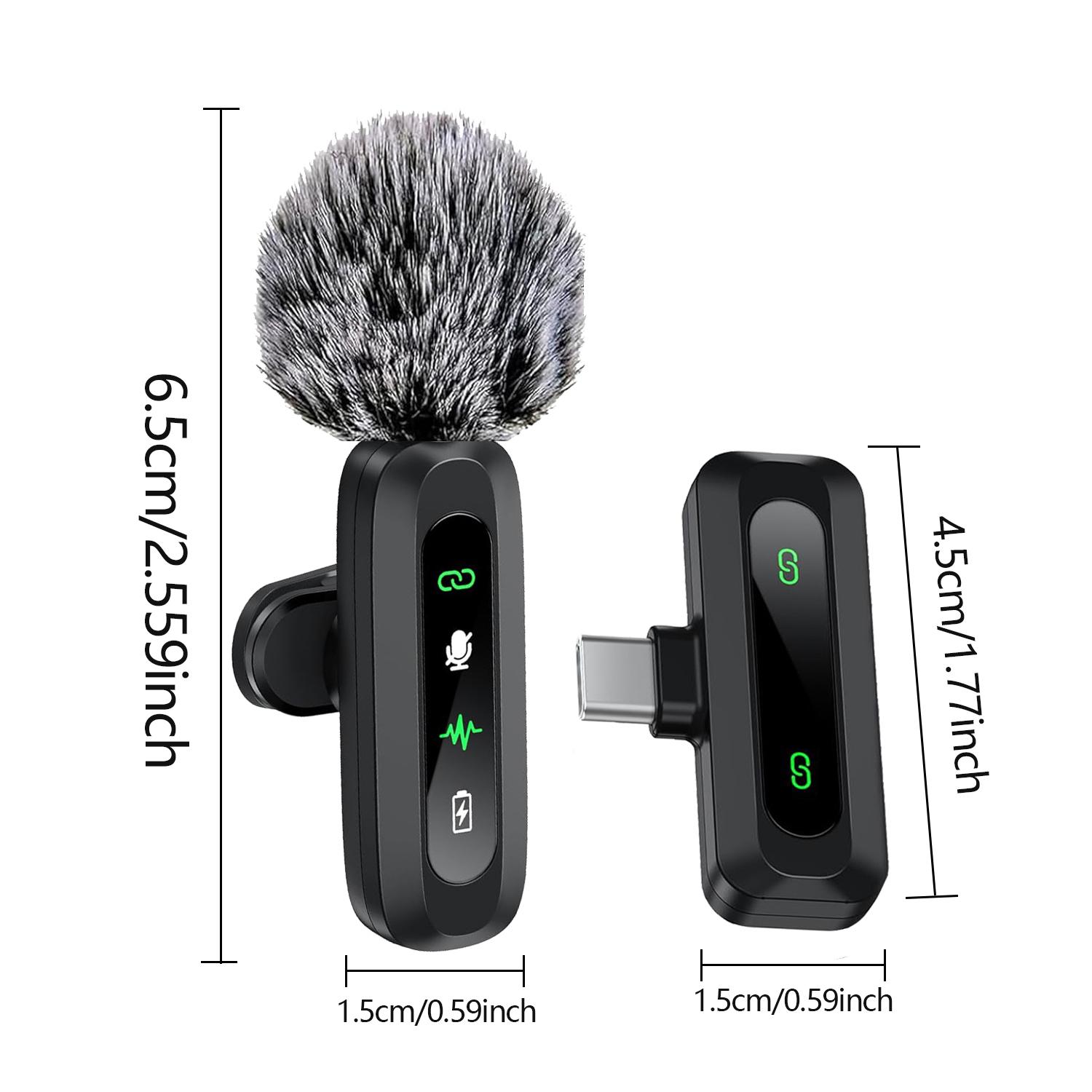 HITOZON Professional Wireless Lavalier Microphone - Rechargeable Lapel Mic with Lightning, Built-in Li-ion Battery, Multi-Device Compatibility, Manufacturer Warranty for iPhone, Android, Cameras, Plug-and-Play Omnidirectional Condenser for Video Recording HITOZON Professional Wireless Lavalier Microphone - Rechargeable Lapel Mic with Lightning, Built-in Li-ion Battery, Multi-Device Compatibility, Manufacturer Warranty for iPhone, Android, Cameras, Plug-and-Play Omnidirectional Condenser for Video Recording