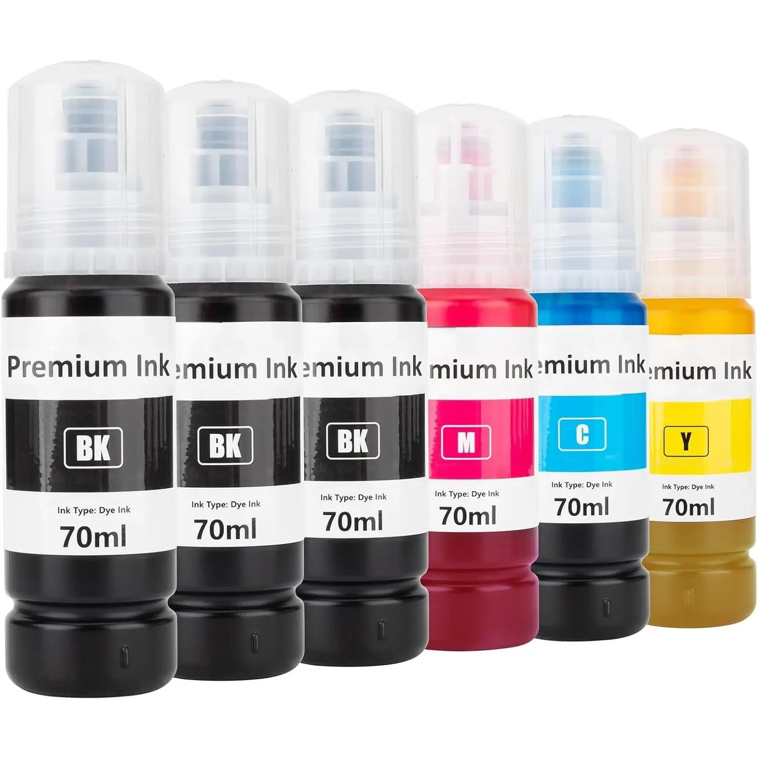 for Epson T522 522 Ink Refill Bottles for ET-2803 ET-2720 ET4800 ET-2800 ET-2760 ET-4760 ET-2750 ET-3760 ET-2850 ET-15000 ET-4700 -4000 -2000 ET-3710 Printer(3BK C M Y)