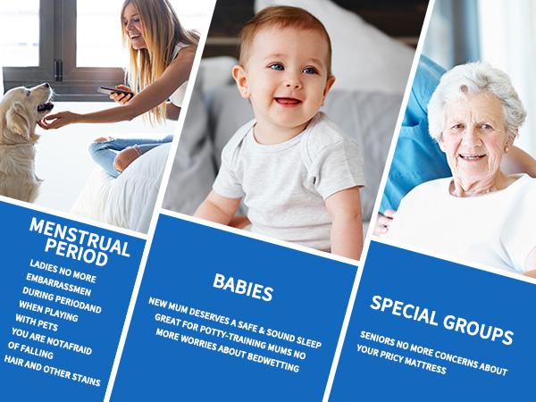 【BEDLORE】Summer Cooling Mattress Pad,6-18'' Deep Pocket Fit Sheet, Soft TPU Waterproof Breathable Mattress Protector Bedding Pad