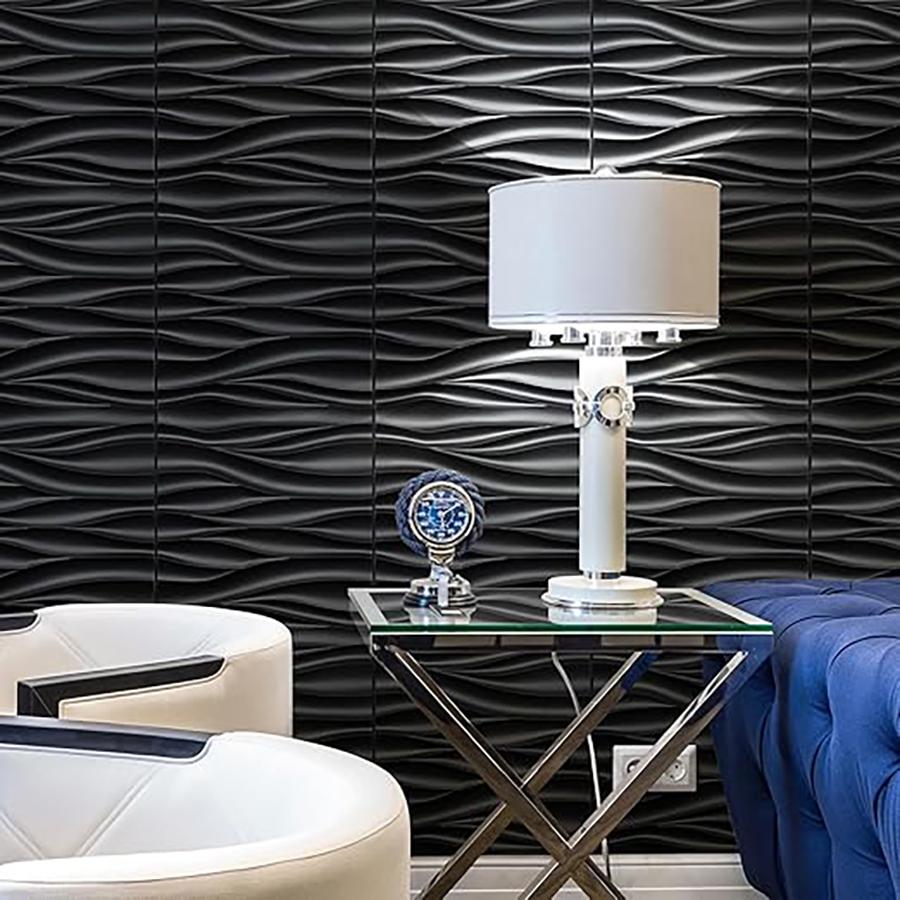 3D Geometric Pattern Wall Panel, PVC Material Wall Decoration, Modern Wall Decor for Living Room Hall Bedroom Hotel Office