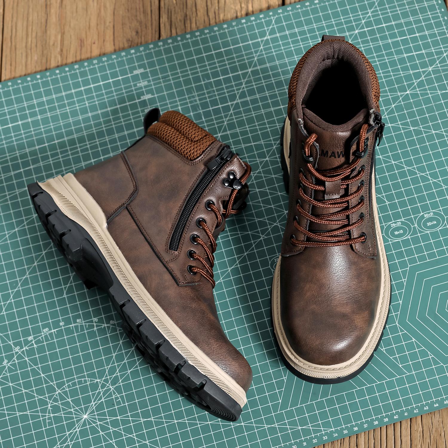 New Safety Boots Men Work Indestructible Shoes Sneakers Steel Toe Protective Boots Anti-smash Anti-puncture Work Sneakers Water resistant Slip Resistant Roofing Shoes wear resistant