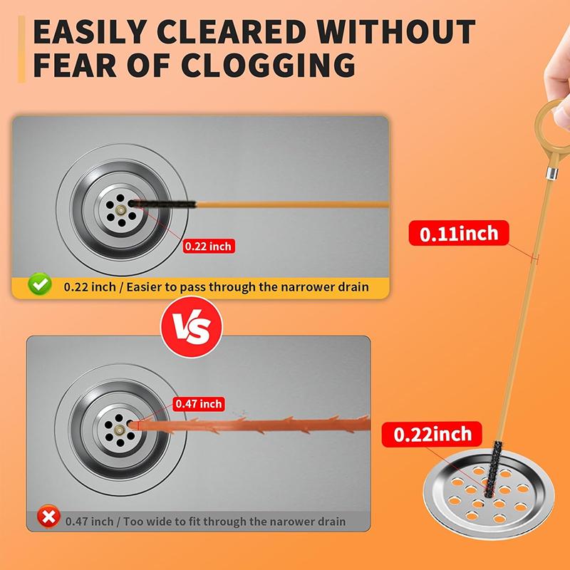 3 Pack Collection 50 Inch Drain Snake Hair Drain Clog Remover Unbreakable Metal Sink Snake Drain Hair Removal Tool, Long/Flexible/Thin Drain Cleaner Tool to Unclog Bathroom Sink, Tub, Shower 3 Pack Collection 50 Inch Drain Snake Hair Drain Clog Remover Unbreakable Metal Sink Snake Drain Hair Removal Tool, Long/Flexible/Thin Drain Cleaner Tool to Unclog Bathroom Sink, Tub, Shower