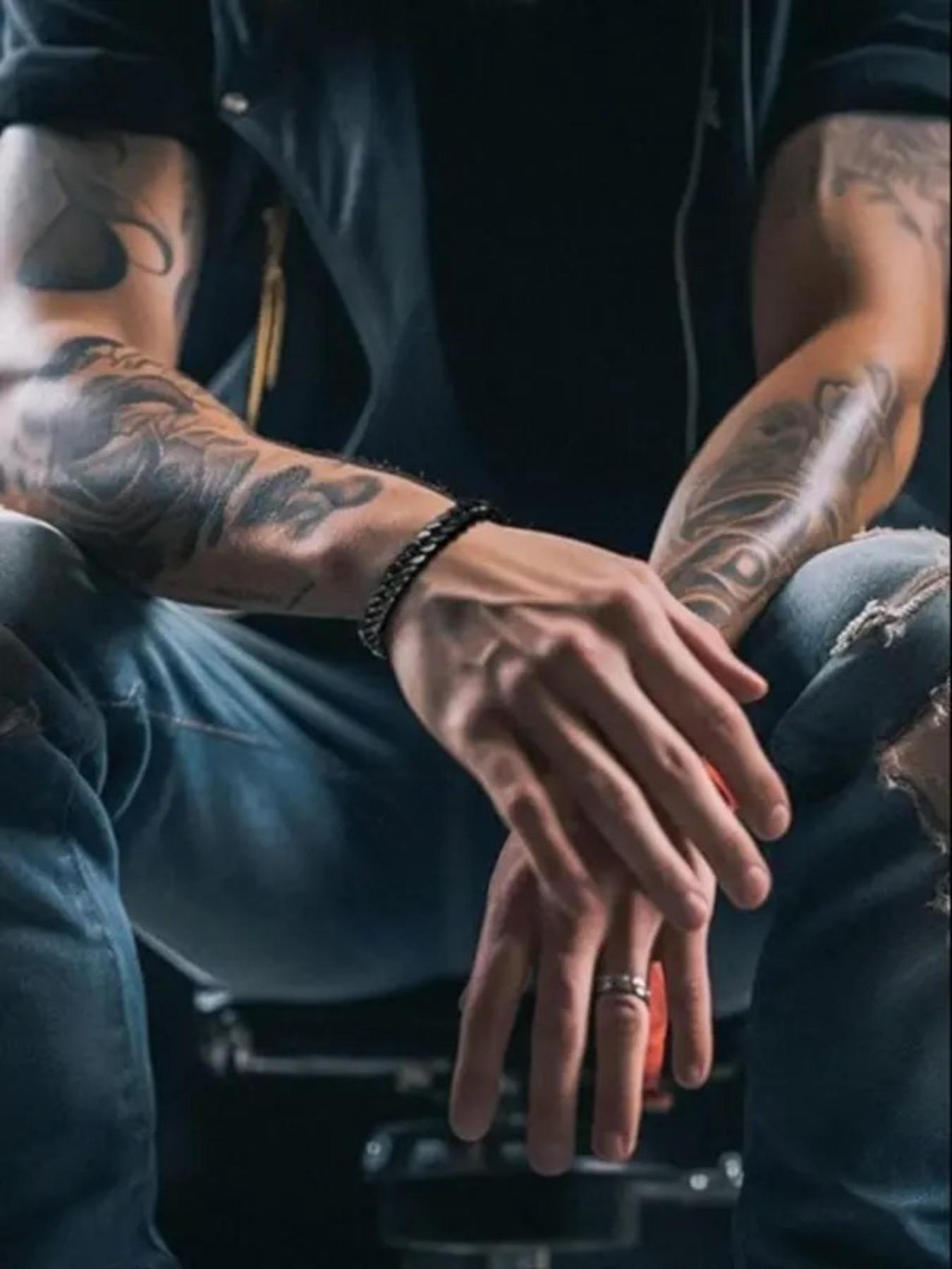 Father's Day Gift Set, 4-Piece Fashion Dad Ring Necklace with Luxury Box, Stainless Steel Jewelry for New Fathers