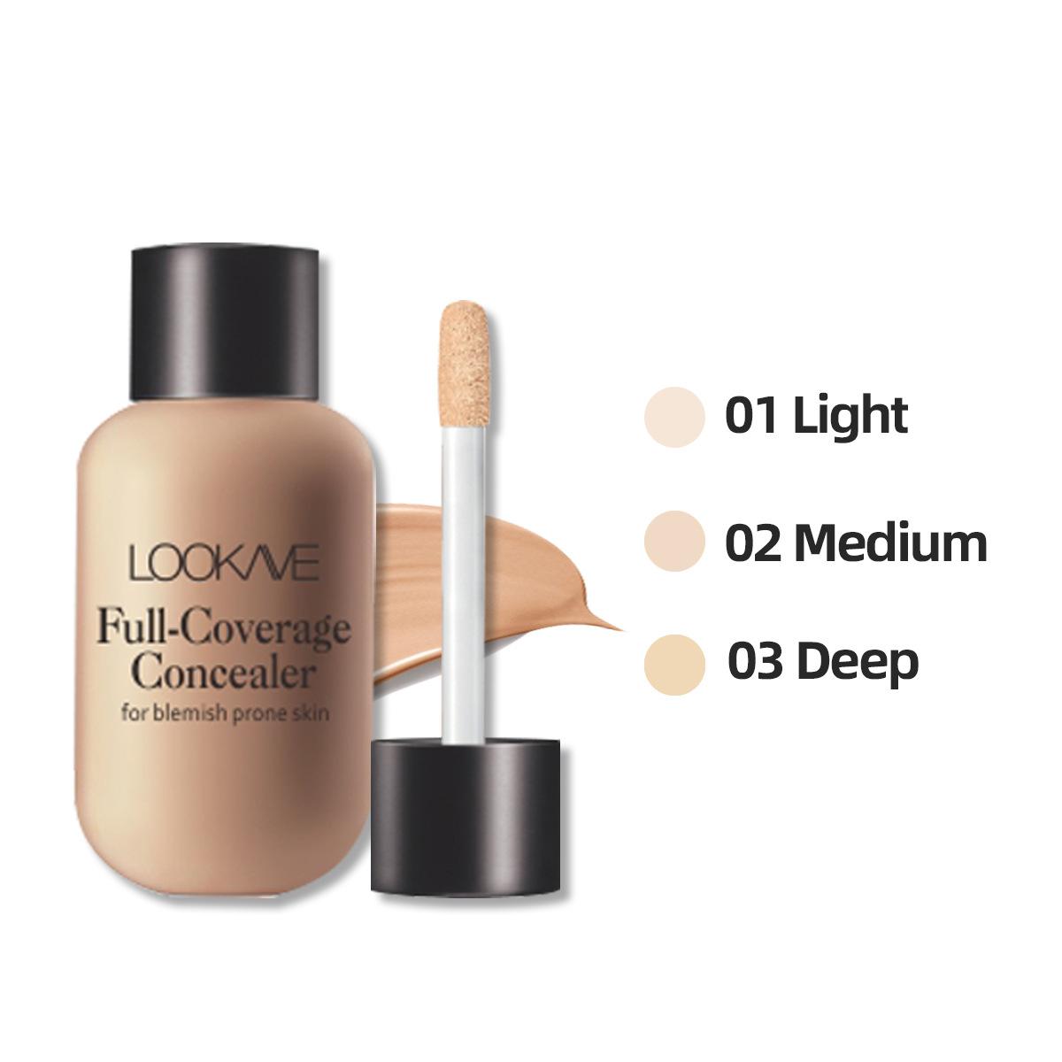 Lightweight and Compact Mini Liquid Concealer - High Coverage To Conceal Blemishes, Dark Circles, and Imperfections, Travel-sized, Makeup