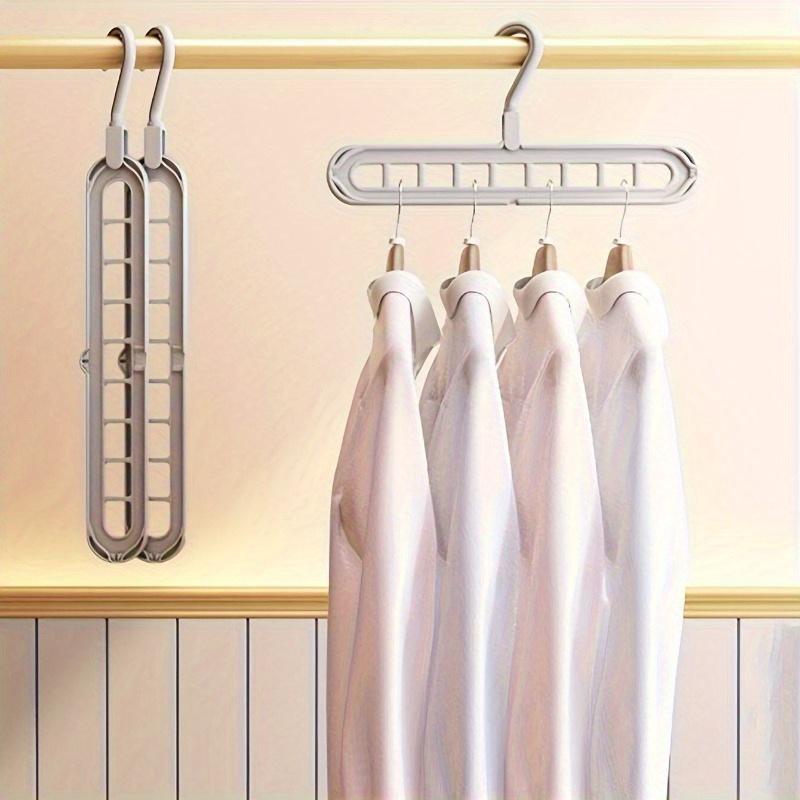 9-Grid Foldable Clothing Rack, Space-Saving Multi-Functional Clothes Hanger, Durable Storage Rack for Closets, Dorms, and Boutiques