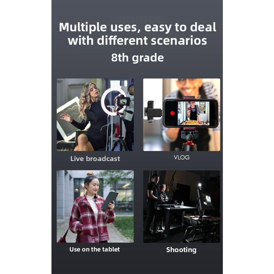 M29 Wireless Earpiece Microphone 1 receiver 2 microphones Complete set of noise-cancelling recording microphone for computer, mobile phone and sound card live streaming#