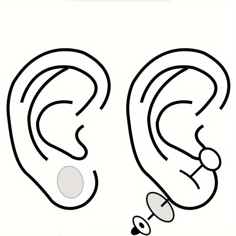 100pcs/10sheets 200pcs/20sheets Transparent Invisible Earlobe Protector for Women's Ear Piercing, Anti-enlargement Ear Sticker, Earlobe Support Patch for Strengthening Earring Support & Preventing Stretching