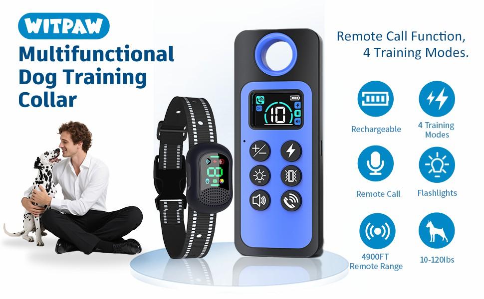 Remote Control Electronic Dog Collar with Voice Call Function, LED Flashlight, Adjustable Size, Suitable for Small Medium Large Dogs Remote Control Electronic Dog Collar with Voice Call Function, LED Flashlight, Adjustable Size, Suitable for Small Medium Large Dogs