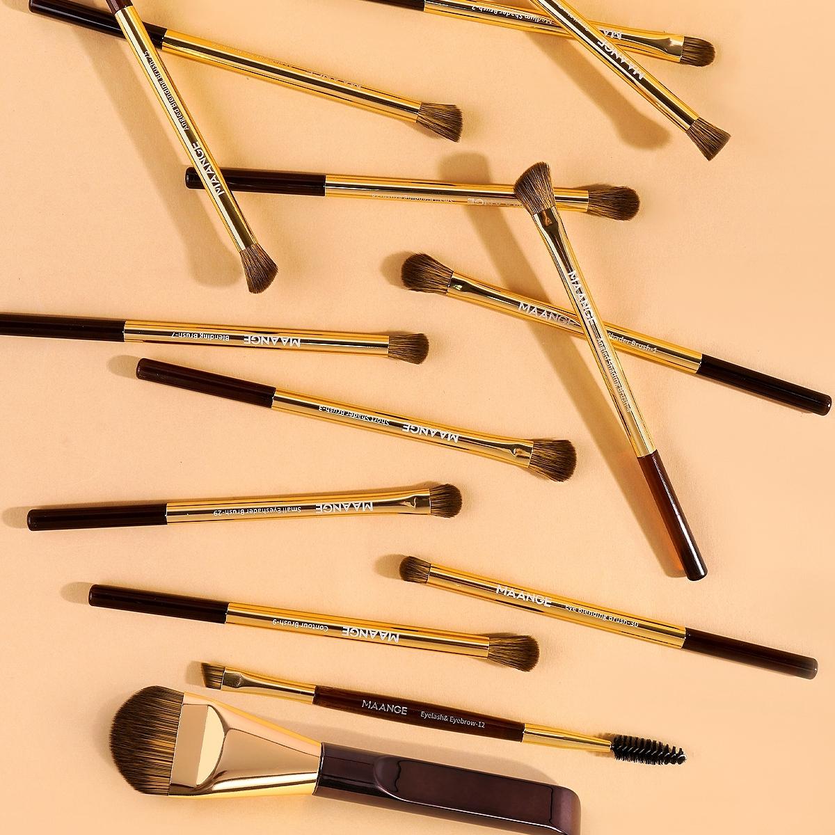 Makeup Brush Set, Cosmetic Brush Set, 14pcs/set Makeup Brush with Soft Bristles, Multifunctional Makeup Tools for Foundation, Powder, Concealers, Eye Shadows, Blush