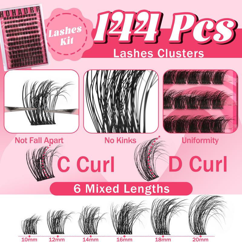 Beginner Friendly Lashes  Fairy  Individual Manga Lash Extension   Easy to Apply  Soft comfortable Makeup at Home For Cosmetic Lashes Cluster Eyelash  Lash Clusters  Eyelash Extension Eyelashes  Extension Wispy