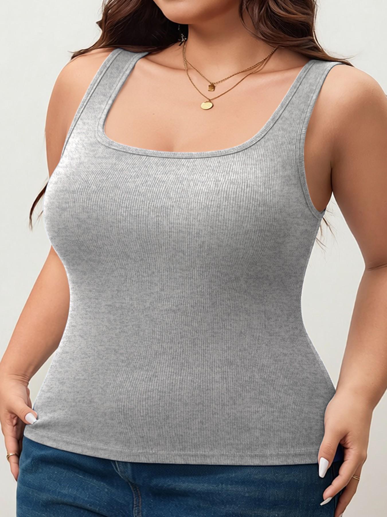 4-Piece Spring/Autumn New Style Beautiful Back Ribbed Vest for Women, Slim Fit, Solid Color, Inner Layer/Outer Layer Base Vest