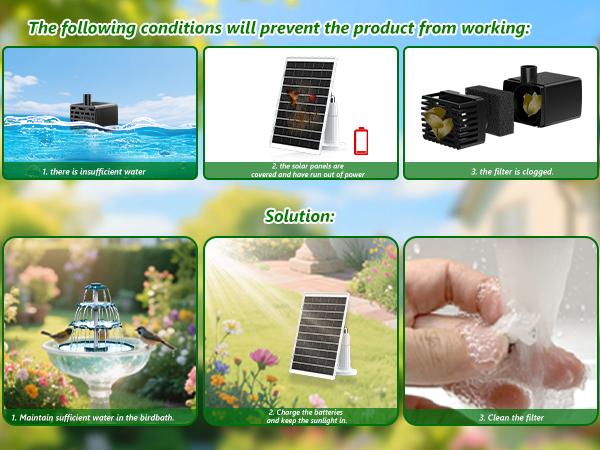 AISITIN 6.5W Solar Bird Bath Fountain with 3 Tiered Bird Bath Upgraded 2025, DIY Detachable Solar Water Fountain Pump with Fixed Equipment for Garden Decoration, Outdoor Bird Feeder and Waterfall