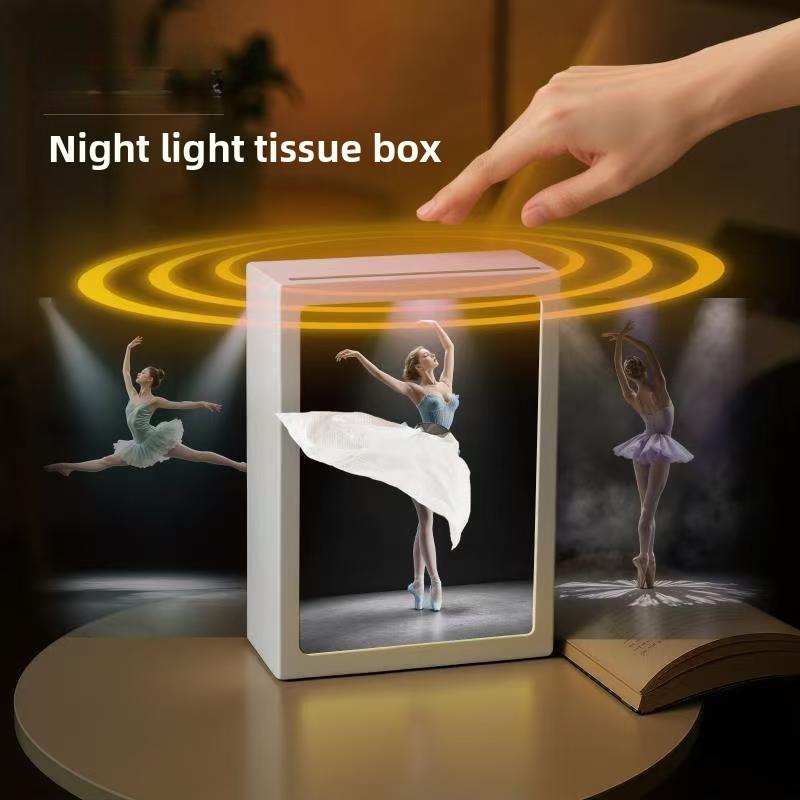 Creative Skirt-Shaped Tissue Holder with Interchangeable Patterned Lid Adorably Designed Animal-Themed Decorative Lamp Perfect for Bathrooms, Living Rooms, and Bedrooms