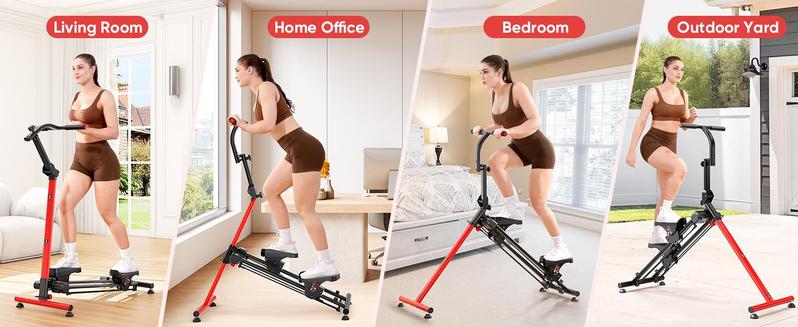 YOLEO Steppers for Exercise at Home, Adjustable Stair Stepper with 3 Workout Modes,Folding Cardio Stair Master with Adjustable Handlebar&Oversized Pedal,90% Pre-Assembled Stair Climber with Caster Mat
