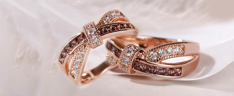 Jeulia Crossover Sterling Silver Women's Band Fashion Anniversary Promise Engagement Ring for Women With Gift Jewelry Box wedding set Sterling Silver Zircon