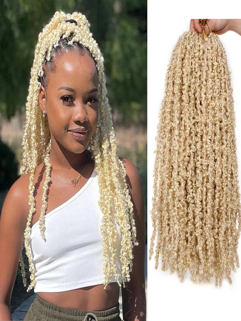 Butterfly Locs Crochet Hair Extensions 24pcs, Professional Styling Accessories, Faux Locs Braids, Non-Knotting, African Braids, Unisex, Festival, Party, Stage Performance