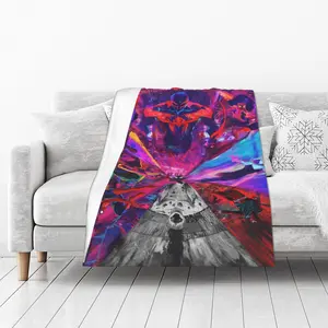 Multiverse Spider Hero Colorful Comic Graphic Throw Blanket for Adults and Children, Soft Cozy Blankets for Sofa Bed Bedroom Travel Camping, kid Birthday Gift, Father's Day Gift, Summer Home Decor