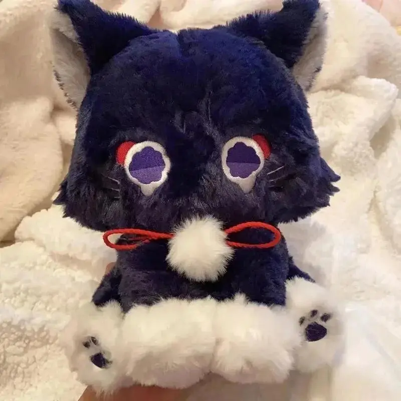 23cm Genshin Impact Scaramouche Cat Cute Plush Doll, Wanderer Pet Cosplay Stuffed Pillow Toy, Collectibles Birthday Gift for Anime Fans