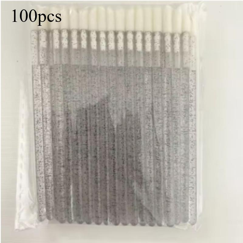 50/100pcs Disposable Lip Lint-Free Applicators, Lipstick Testers Wands, Makeup Lip Brushes, Beauty Tool for Smooth Application